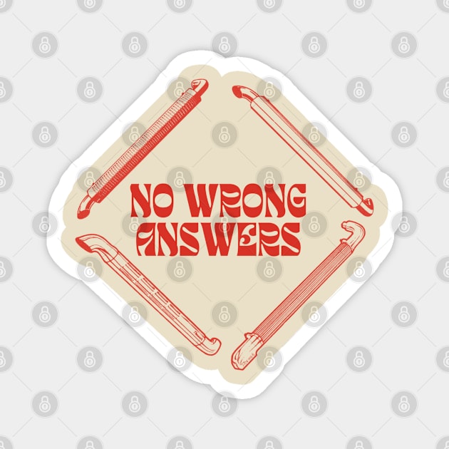 No Wrong Answers (Red/Side Pipes) Magnet by NextGenVanner