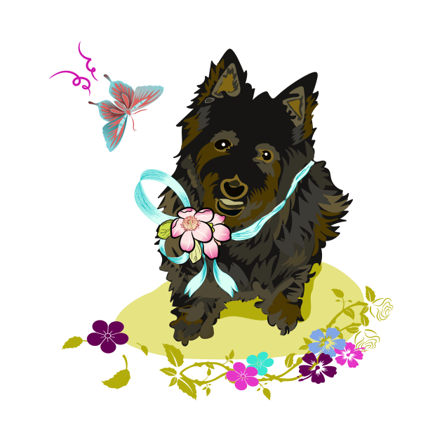 Black Terrier dog vector image by LizzyizzyDesign