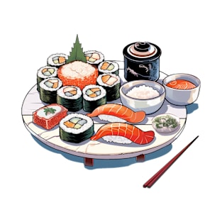 Sushi Wonderland: Whimsical T-Shirt for Sushi Lovers! T-Shirt