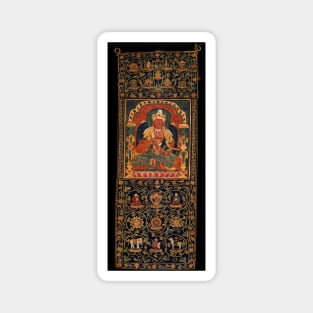 God of Fire, Agni, of the Medicine Buddha Mandala Magnet