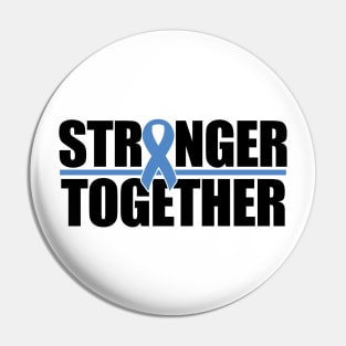 Stronger Together - Blue Ribbon Pin