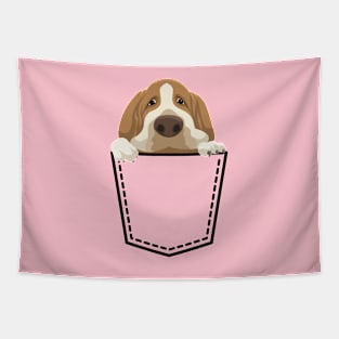 Basset Hound on pocket Tapestry