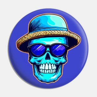 Summer Skull Pin