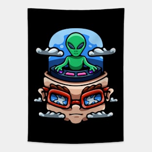 Alien Mind Controller Tapestry