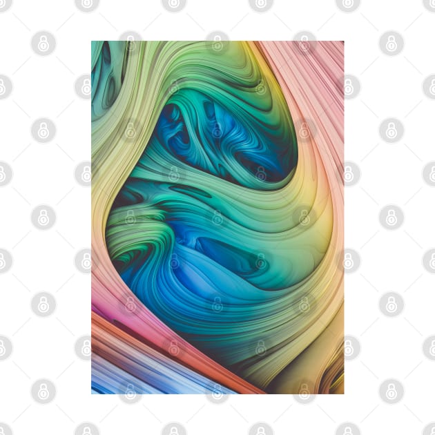 Psychedelic Taffy Colorful Abstract Art by love-fi