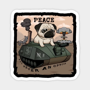 Tank-Pug: Adorable Armor Magnet