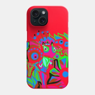 Crimson dinamic alien Phone Case