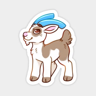 Goat with Pool Noodles Magnet