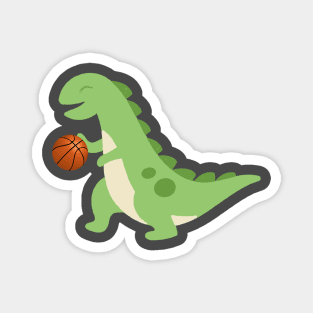 Basketball dinosaur Magnet