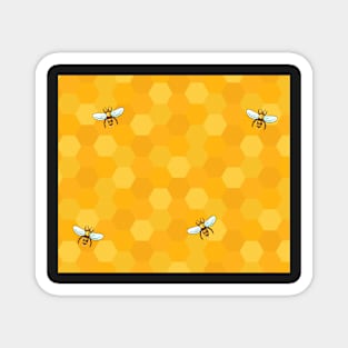 Honeycomb and Bees Magnet