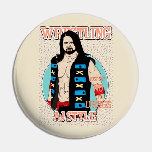 Artwork Aesthetic Aj Style Wrestling Pin