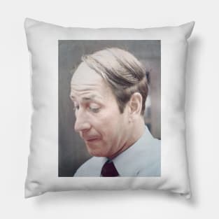 Bobby Charlton colourised photo Pillow