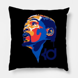 Kevin Durant Colorful Art Pillow