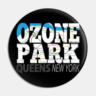 Fun Cool Ozone Park Queens New York with Subway Map Pin