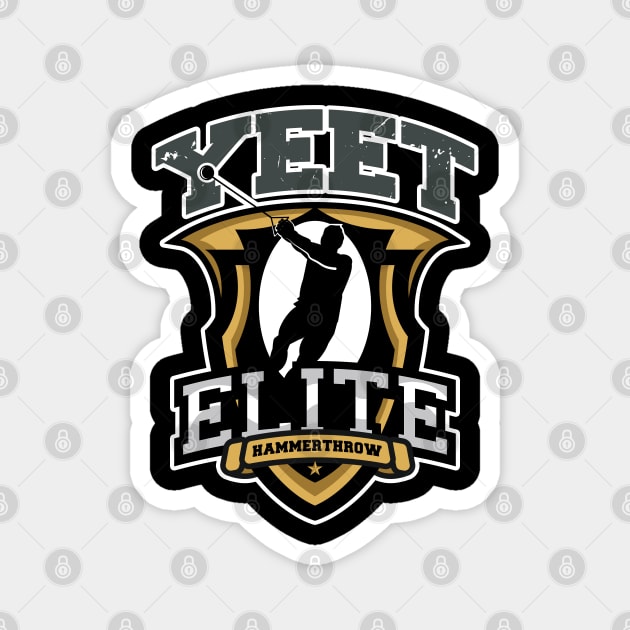Yeet Elite Hammerthrow Badge Track N Field Athlete Magnet by atomguy
