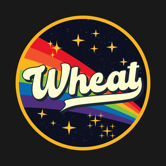 Wheat // Rainbow In Space Vintage Style by LMW Art