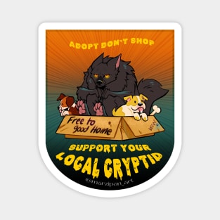 Werewolf - Support Your Local Cryptid Magnet