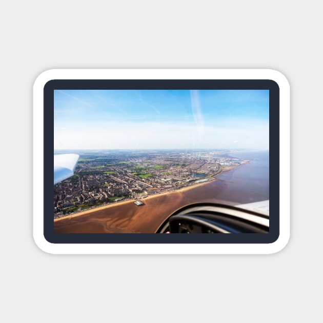 Cleethorpes And Grimsby From Above Magnet by tommysphotos