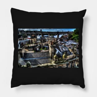 Newcastle Quayside Rooftops Pillow