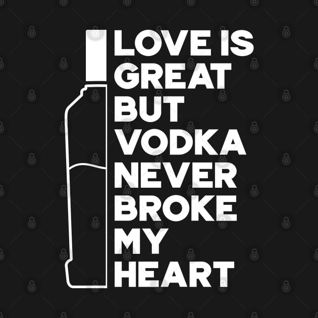 Love Is Great But Vodka Never Broke My Heart by ricardotito