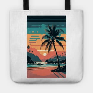 Sunset at the beach Tote