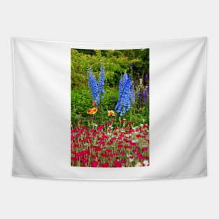 Blue Delphiniums Summer Flowers Tapestry