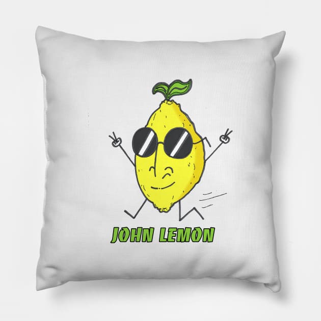 John Lemon Pillow by Galaxia