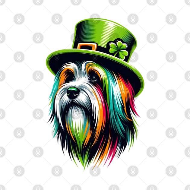 Havanese Portrait Celebrating Saint Patrick's Day by ArtRUs