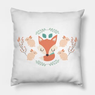 Buns and fox Pillow