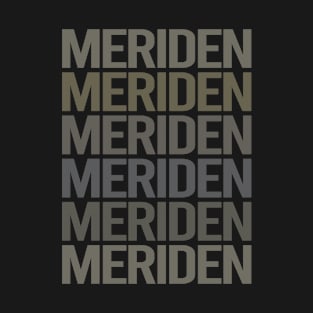 Gray Text Art Meriden T-Shirt