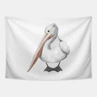 Cute Pelican Drawing Tapestry