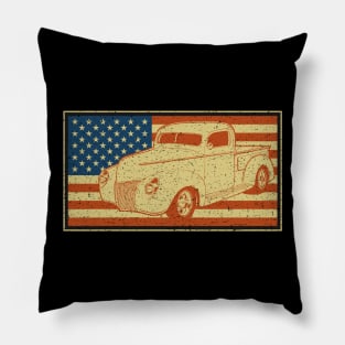 Hot Rod Pickup Truck Pillow