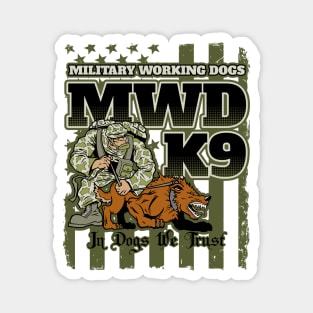 Military Working Dogs K9 Unit Magnet