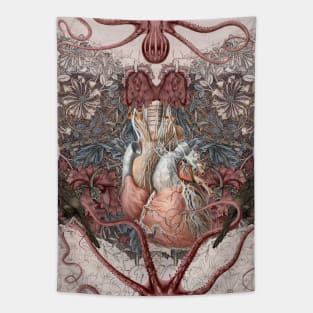 Heart of an octopus Tapestry