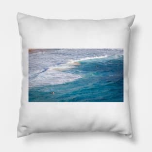 Seascape Surfers Hawaii Pillow