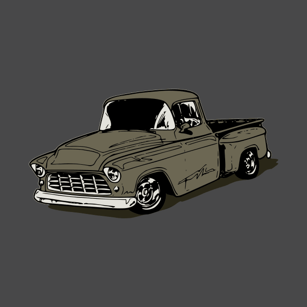 Gray 55 Chevy Truck by ZoeysGarage