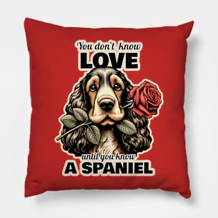 Spaniel Valentine's day Pillow