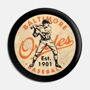 Old Style Baltimore Baseball by Buck Tee Pin