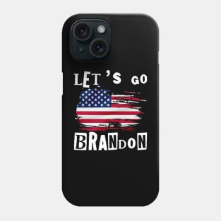 Lets Go Brandon FJB Trump 2024 T-shirt Donald Trump for President Republican party Mens Shirt Phone Case