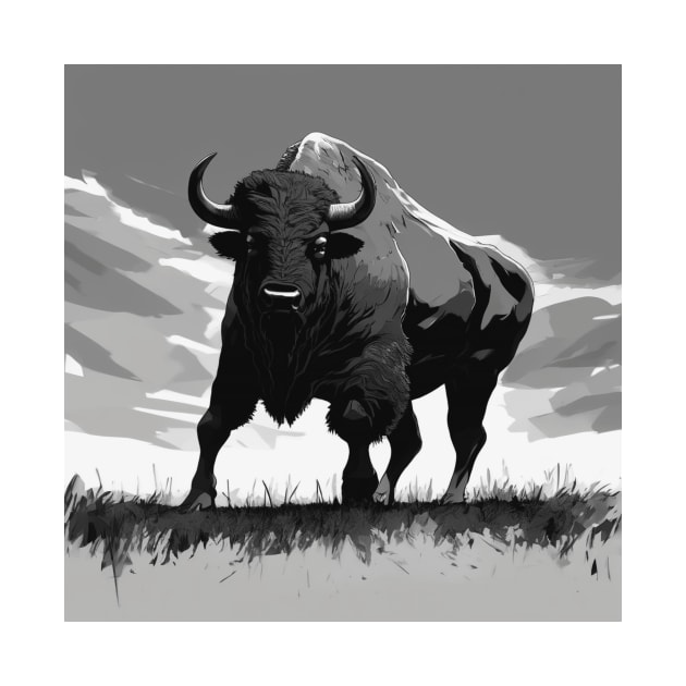 Bison Shadow Silhouette Anime Style Collection No. 109 by cornelliusy