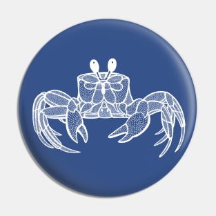 Atlantic Ghost Crab - cute and cool animal design - dark colors Pin