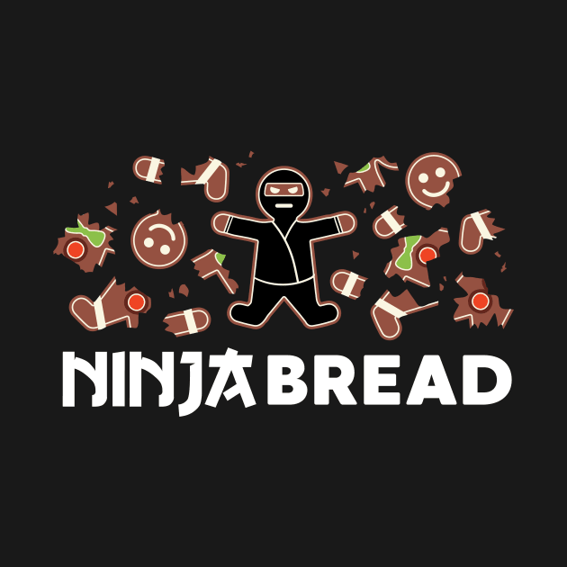 Ninja Bread Gingerbread Man Funny Christmas by HolidayoftheWeek