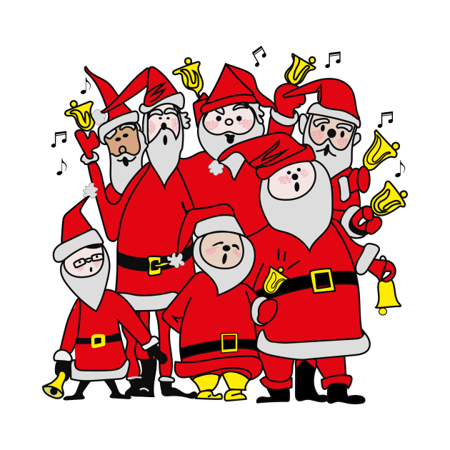Santa Claus Choir Singing Christmas Song by oknoki