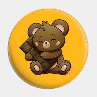 sweet milk chocolate teddy Pin