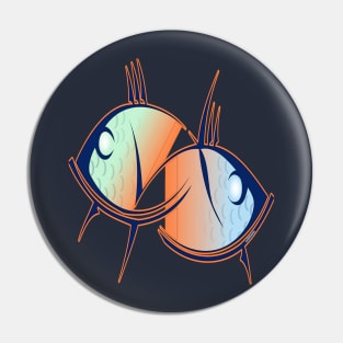 Twin fish fish color Pin