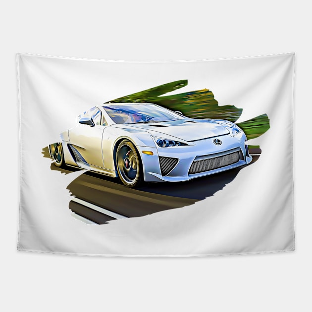 LFA Race Art Print Tapestry by Auto-Prints