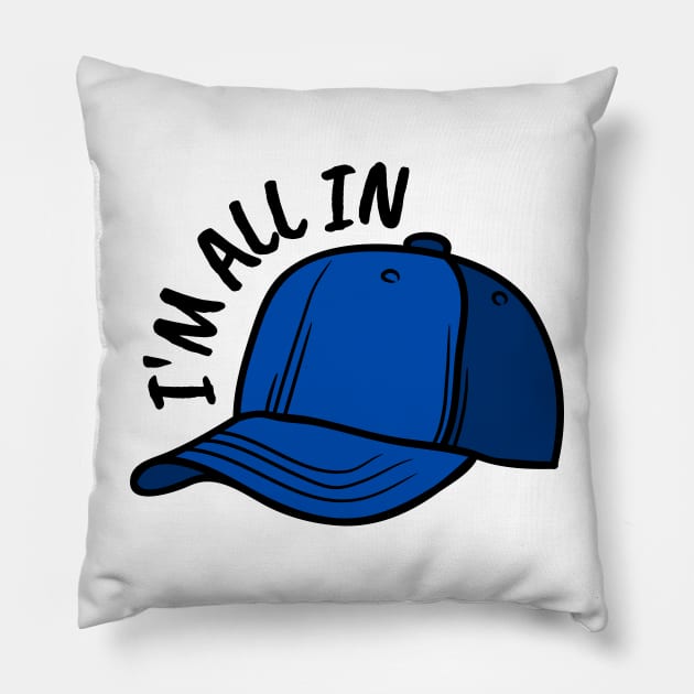 I'm All In - Luke - White - Gilmore Pillow by Fenay-Designs