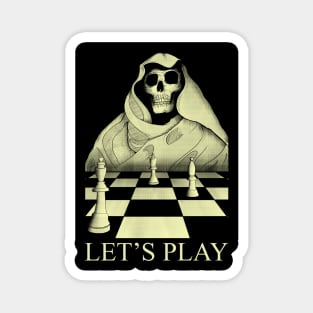 Skull Master Chess Magnet