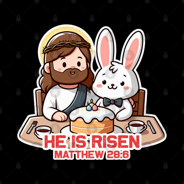 Matthew 28:6 He Is Risen by Plushism