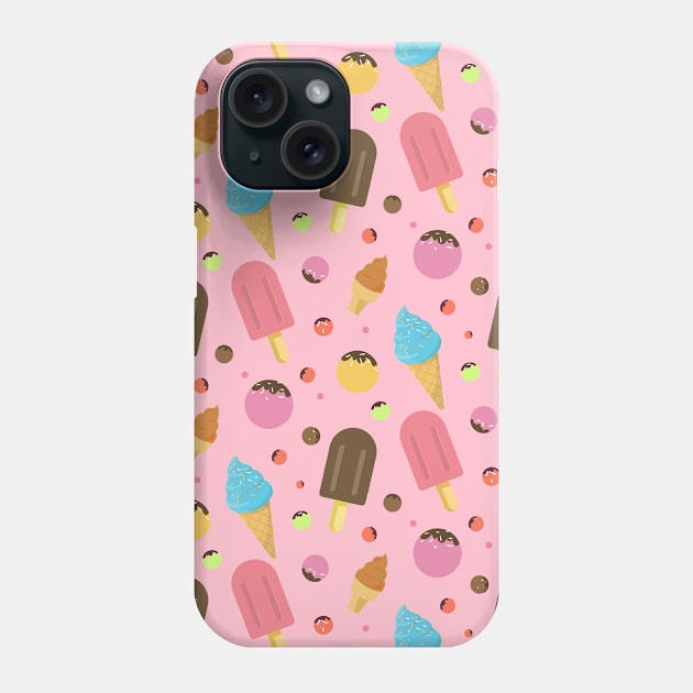 Sweet Treat Ice Cream Chocolate Tasty Cold Cone Stick Gift Phone Case by WiggleMania